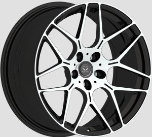 שחור עם 7 חישורים עם גלגלי אלומיניום מחושלים 1 PC