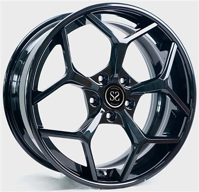שחור מבריק 17x8.0 ו-17x9.0 חישוקי 3 מחשבים מותאמים אישית עבור פורשה 911SC 1982
