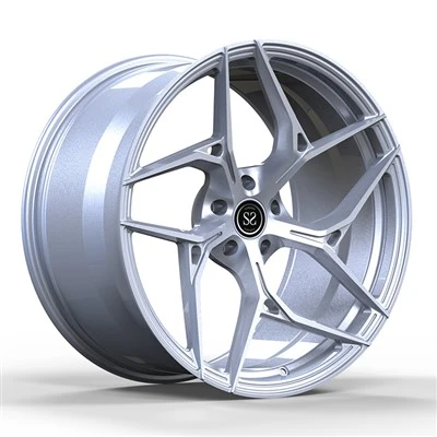 CHEVROLET CORVETTE C8 Staggered 19" And 20" Silver Custom 1-PC Rims